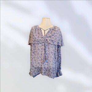 Women's Cupio bohemian peasant style blouse size large